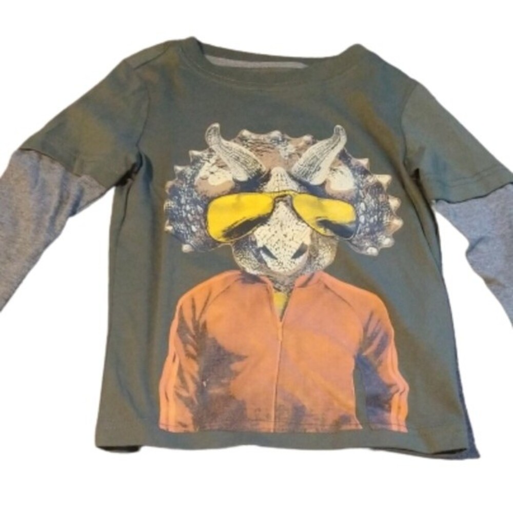 Grey Dinosaur Shirt 2T